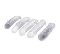Lot de 100 capsules transparentes réutilisables de 35 mm pour un rangement sûr des pièces de monnaie avec ouverture d'accès en matériau PS pour une utilisation à long terme