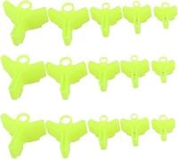 Lot de 100 capuchons de protection jaunes pour hameçons triples de pêche et accessoires