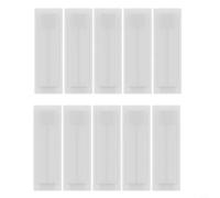 Lot de 100 capuchons électriques pour boîtes de distribution - 54 x 18 mm - Serrure d'écart modulaire en ABS - Bouchons aveugles blancs pour boîte à fusibles et armoire électrique - Montage rapide