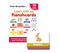 Lot de 100 cartes d'apprentissage de lettres - Jouet éducatif interactif pour l'apprentissage des mots et des chiffres à la maternelle, à l'école maternelle et à la maison à partir de 1 an