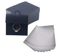 Lot de 100 cartes de présentation en papier kraft pour bijoux, étiquettes de prix, étiquettes pour la vente, faciles à utiliser, cartes d'emballage de bijoux, cartes de rangement, cartes de vitrine