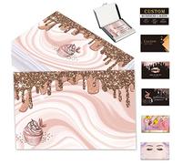 Lot de 100 cartes de visite personnalisées avec logo QR Code - Pour petites entreprises - Impression double face