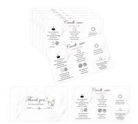 Lot de 100 cartes d'instructions d'entretien des bougies 5,1 x 8,9 cm Comment prendre soin des bougies faites à la main - Guide de sécurité pour bougies parfumées à la cire de soja - Cire de noix de