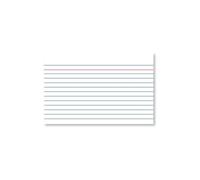 Lot de 100 cartes Kangaro lignées bleues et cofline rouge 100 x 150 mm