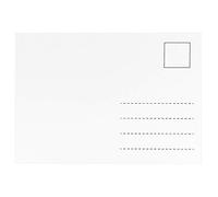 Lot de 100 cartes postales vierges blanches - Format A6 - 10,5 x 14,8 cm - Imprimables - Modèle solide - 300 g/m²