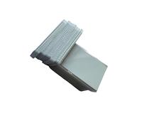 Lot de 100 cartes RFID double fréquence 125 kHz EM4100 et 13,56 MHz RFID 1K PVC blanc