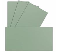 Lot de 100 cartes simples, format DIN long, 9,9 x 21 cm, 240 g/m², eucalyptus, papier de bricolage, carton bristol, idéales pour l'impression de cartes de vœux et invitations