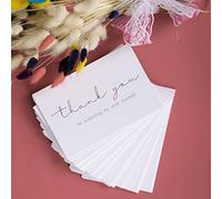 Lot de 100 cartes « Thank You For Supporting My Small Business Cards » - Design élégant et professionnel - 10,2 x 15,2 cm - Recommandé pour les détaillants en ligne, les propriétaires de petites