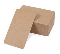 Lot de 100 cartes vierges au format A6, flash, cartes postales, vierges, à personnaliser, en papier kraft, format A6, cartes de jeu, cartes de vocabulaire