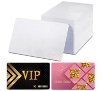 Lot de 100 cartes vierges par sublimation double face pour impression de logos, plaques nominatives et cadeaux personnalisés - Cartes en alliage d'aluminium ultra fines de qualité couleur perle