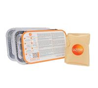Lot de 100 chauffe-aliments sans flamme (y compris les plateaux alimentaires) - capables de chauffer les repas pour deux personnes n'importe où