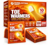 Lot de 100 chauffe-pieds jetables à activation par air de 10 heures et plus | Chauffe-pieds adhésifs fins pour un confort extérieur | Réchauffeurs de semelles intérieures approuvés par la TSA