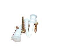 Lot de 100 chevilles autoperceuses pour cloison sèche avec vis taraudeuses pour plaques de plâtre