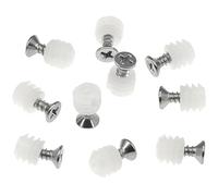 Lot de 100 Chevilles en Plastique avec Vis, Chevilles D'extension de Charnière