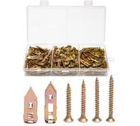 Lot de 100 chevilles pour cloison sèche et vis | Lot de chevilles autoperceuses pour cloisons sèches avec vis, chevilles pour cloison creuse, chevilles à bascule pour miroirs