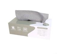 Lot de 100 chiffons de nettoyage réutilisables pour la cuisine, 6 couleurs, 20 x 20 cm (gris)