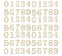 Lot de 100 chiffres d'horloge en bois - Jolis chiffres arabes - Pratique - Décoration artisanale en bois