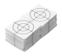 Lot de 100 cibles réflecteurs en acrylique compatibles avec la station totale et les instruments de mesure courants pour une surveillance précise des bâtiments et des ponts (4 x 4 cm)