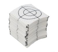 Lot de 100 cibles réflecteurs en acrylique compatibles avec la station totale et les instruments de mesure courants pour une surveillance précise des bâtiments et des ponts (5 cm x 5 cm)