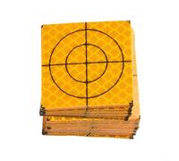 Lot de 100 cibles réflecteurs pour équipement d'arpentage - Feuilles réfléchissantes en acrylique de 20 mm à 60 mm avec plaque arrière en croix (40 x 40 mm)