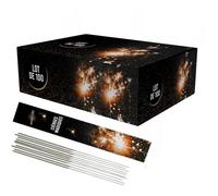 Lot de 100 Cierges Magiques Lumineuses et Scintillantes 14/18 cm Accessoire pour Gateaux, Cierge Magique étincelante pour anniversaire 40 Secondes - Catégorie F1