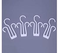 Lot de 100 cintres en plastique pour chaussures - Blanc