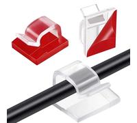 Lot de 100 clips adhésifs pour câble Ethernet 8 mm pour câble Ethernet Cat5, Cat6, Cat7, Cat8, RJ45 et câble Ethernet plat de ligne téléphonique (transparent)
