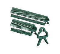 Lot de 100 clips d'attache pour plantes, supports, tuteurs, pince pour arbustes, potagers - Grande taille -