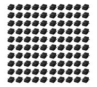 Lot de 100 clips de câble en plastique photovoltaïque pour gestion des câbles photovoltaïques Noir 2,5 x 1,4 cm