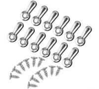 Lot de 100 clips de cadre photo avec vis de fixation en métal pour œuvres d'art, photos, affiches, matériel de cadre résistant à la rouille (argenté)