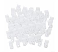Lot de 100 clips de couvercle en plastique pour cocotte pour une organisation fiable de la cuisine (blanc)