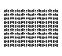 Lot de 100 clips de fixation en acier inoxydable composite pour terrasse avec options de hauteur de 7/8/9/10 mm, fixations noires élégantes pour une installation sécurisée dans la maison, le jardin