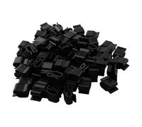 Lot de 100 clips de fixation en plastique pour câbles photovoltaïques pour une installation facile et une organisation des câbles Noir