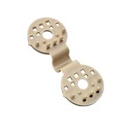 Lot de 100 clips de fixation pour brise vue, bâche ou toile d'ombrage - Beige -