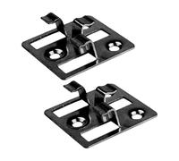 Lot de 100 clips de fixation pour lames de terrasse WPC en acier inoxydable - Entretoises cachées pour lames de terrasse WPC BPC (noir, écart 5 mm, hauteur 7 mm)