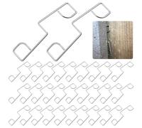 Lot de 100 clips de fixation pour panneaux de clôture - En acier inoxydable robuste anti-cliquetis et anti-vent pour clôtures de jardin sécurisées - Arrêtez les coups et les bruits de cliquetis