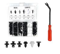Lot de 100 clips de fixation universels en plastique et nylon pour porte de voiture - 6 tailles assorties