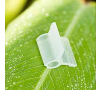 Lot de 100 clips de greffage de plantes en plastique pour support de tige de greffage de joints et entraînement de vigne dans tous les types de jardins (3,5 mm)