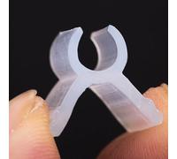 Lot de 100 clips de greffage de plantes en plastique pour support de tige de greffage de joints et entraînement de vigne dans tous les types de jardins (4 mm)