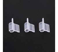 Lot de 100 clips de greffage de plantes en plastique transparent - Plusieurs tailles - Support pour plantes de jardin - Support pour légumes, vignes, arbres fruitiers - Outil d'horticulture (4,5 mm)