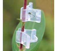 Lot de 100 Clips de greffage de Plantes Transparents pour tomates, légumes, tiges de Fleurs (Transparents)