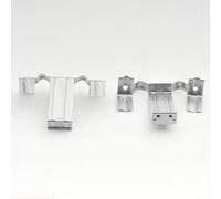 Lot de 100 clips de guidage d'eau pour panneau solaire en acier inoxydable pour drainage automatique, pince de retrait de boue compatible avec une épaisseur de cadre de 30 mm et 35 mm (30 mm)