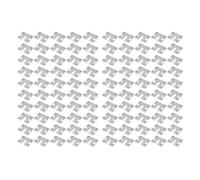 Lot de 100 clips de montage pour panneau solaire avec construction en acier inoxydable pour une mise à la terre améliorée des systèmes photovoltaïques sur les toits et les sols