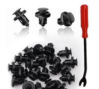 Lot de 100 clips de pare-chocs de 10 mm compatibles avec Honda CR-V Accord Civic Acura, 1 extracteur de fixation 91503-SZ3-003