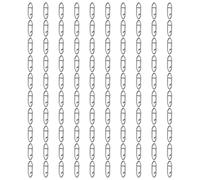 Lot de 100 clips de pêche pour matériel de pêche, lot de 100 clips de leurre pour équipement de pêcheur, connecteur de clip de leurre, clip de matériel de pêche, gréement de pêche en métal, de boîte