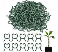 Lot de 100 clips de support for plantes, pinces de support en plastique for orchidées papillon, tiges de fruits et légumes, vignes, piquets attachés, outils de jardinage for greffes Clips Tomates(2cm)