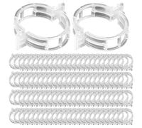Lot de 100 clips de support pour - Large ouverture - Renforcés et
