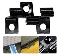 Lot de 100 clips de terrasse en acier inoxydable pour sols composites parfaits pour un look propre et professionnel (7 mm)