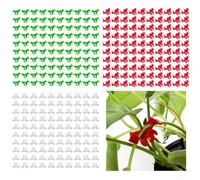Lot de 100 clips d'entraînement pour la gestion de l'architecture des plantes et la promotion du développement uniforme de l'auvent dans les salles de culture et les arrière-cours (vert)