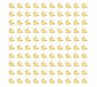 Lot de 100 clips d'étanchéité polyvalents en métal - Mini attaches parisiennes en forme d'étoile - Clous à double jambe en alliage de zinc pour travaux manuels et plus durables - 100 mini attaches